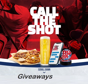 Boston Pizza Molson Canadian Contest Call the Shot Giveaway