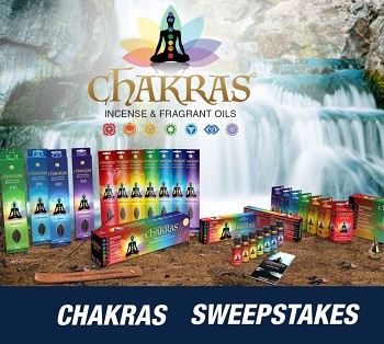 Chakras Incense Sweepstakes: Win Chakras Incense Prize For a year Giveaway