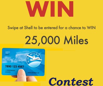 Shell Canada Air Miles Contest: Swipe Card To Win 25,000 Miles