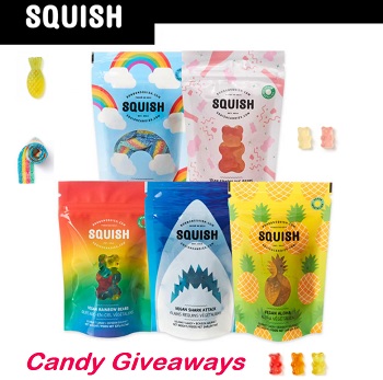 Squish Candies Canada Contest win free candy Giveaway