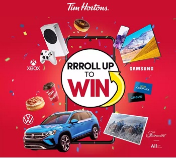 Tim Hortons 2021 Roll Up The Rim To Win with Digital App Contest (Cars, TV's Free Food & More)