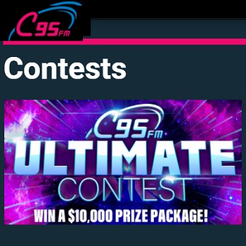 C95.com Contest: Win C95 FM Ultimate $10,000 Prize packs