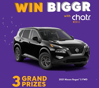 Chatr Mobile Contest: Win Nissan Rogue Car & Prizes WinBiggrWithChatr.com