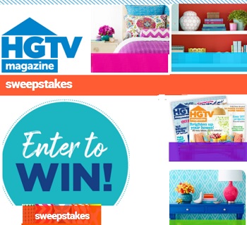 HGTV Mag Online Sweepstakes: Win 