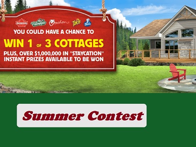 Summercontest.ca: Win 1 of 3 Vacation Cottages & Instant Win Prizes