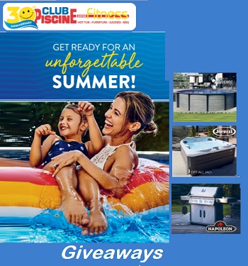 Club Piscine Contest win pool & backyard prizes at Clubpiscine.ca Contest  Contest