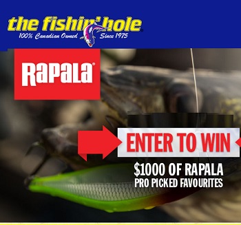The Fishin Hole Contest: Win $1,000 Rapala Prize Pack