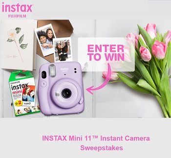 Fujifilm Contest: Win INSTAX MINI 11 Instant Camera Prize Bundle