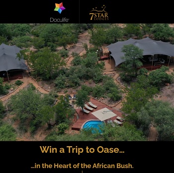 Doculife.com Sweepstakes: Win a Trip to Oase, South Africa