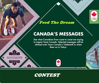 feedthedream.ca Contest. Enter the Sobeys Canada Feed the Dream giveaway and cheer on Team Canada's Olympic game to win part of tablecloth patches.
