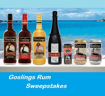 Goslings Rum Sweepstakes Contest for Canada & US Win Rum and Ginger Beer for a year Giveaway