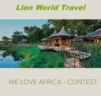 Lion World Travel Sweepstakes: We Love Africa Giveaway