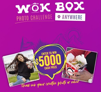 Wok Box Contest: Win $5000 #wokboxanywhere