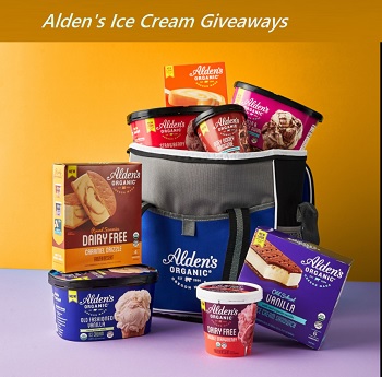 Aldens Organic Ice Cream, Sweepstakes and Giveaways