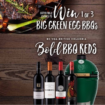 Ourwines win Big Green Egg Smoker Grill, 