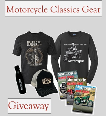 Motorcycle Classics Sweepstakes: Win Motorcycle Gear Giveaway