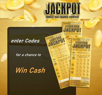 Jackpot Family Ca Contest: Enter Code to Win cash Prizes