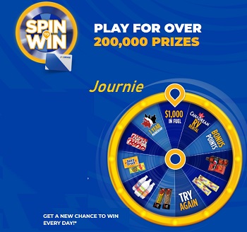 Journie Rewards  Spin To Win Gift Card Giveaway