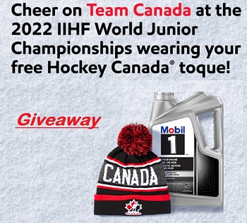 Mobil 1 Giveaway: Order Free Hockey Canada Toque at mobilpromotion.ca