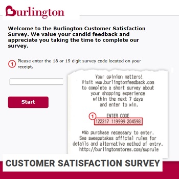 BurlingtonFeedback.com Survey Sweepstakes
