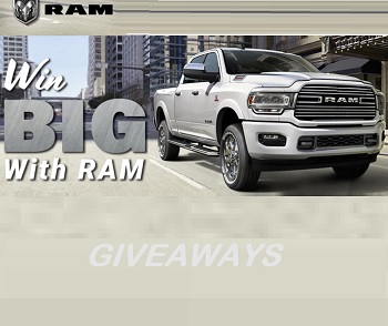 Win Big With Ram contest: $1,500 Chrysler Canada Gift Card