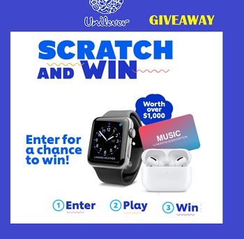 Unilever Canada theUshop.ca  Scratch and Win Giveaway