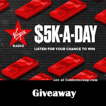 104.9 Virgin Radio Edmonton Contest: Win $5K-A-Day Giveaway (Code Word)