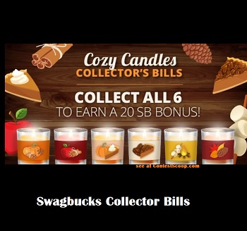 Swagbucks Collector Bills: Find cozy candles to earn 20 Bonus Points
