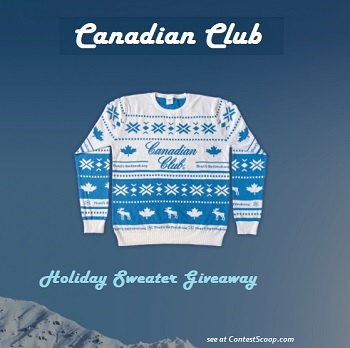 Canadian Club Contest: Win Holiday Sweater Giveaway, Ccholidaysweater.com 