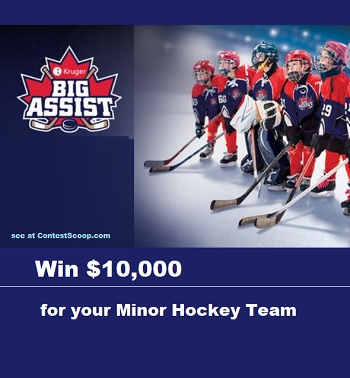 Kruger Big Assist Contest: Win $10,000 For Your Hockey Association