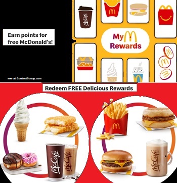McDonalds Canada  My Rewards Bonus Points Giveaway, more at www.contestscoop.com