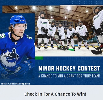 Canucks Lordco BC Minor Hockey Contest: Win $2,000 Cash & Vancouver Canucks Merch