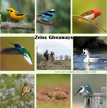 Zeiss Contests for Canada & US  Birding , camera  Giveaway see etc contestscoop.com