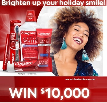 Colgate Holiday Smile ca Contest: Win $10,000 Cash Giveaway