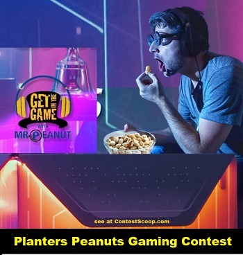 Planters Peanuts Contests  Planters Get in the Game Gaming Sweepstakes 