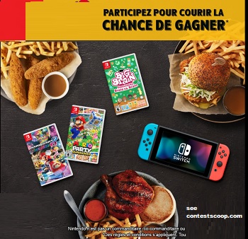 St Hubert Nintendo Switch Contest: Win Nintendo Switch & Games see at www.contestscoop.com