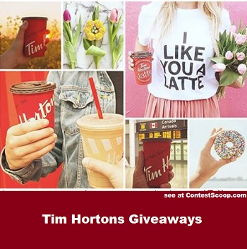 Tim Hortons Canada Contests  win Free Tim Card Giveaways , find out more at www.contestscoop.com