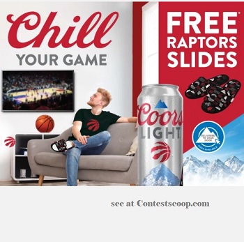 CoorsLight ca Chill Slides: Get Free Raptors Slippers (pin codes)
