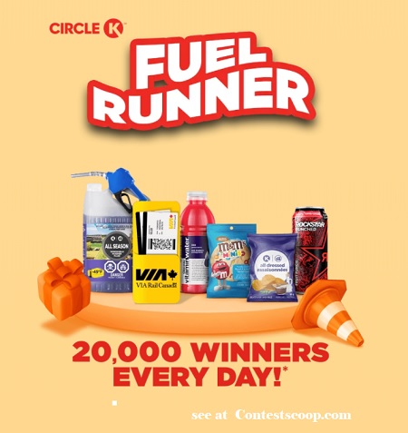 Circle K Fuel Runner Contest: Play Game to Win Car Wash, Travel & Instant Prizes at fuelrunner.circlekgames.ca