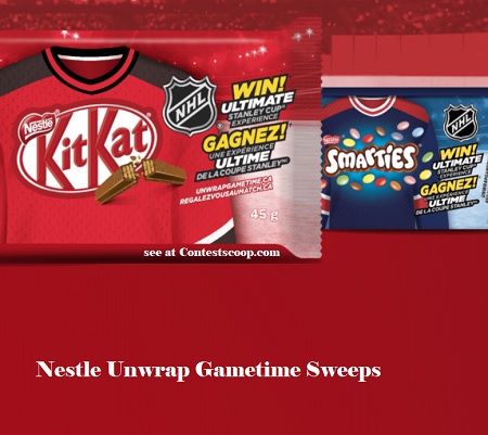Nestle UnwrapGameTime Ca Contest: Win Trip to Stanley Cup