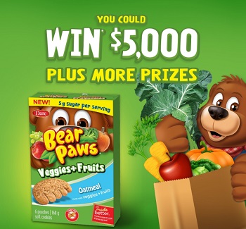  Bear Paws Veggies and Fruits Giveaway  Concours Dare « Pattes d’ours Légumes et fruit