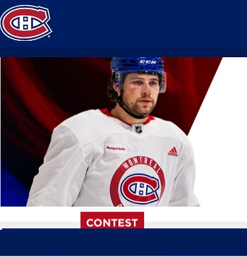 NHL Montréal Canadiens Contests, win jerseys, game tickets