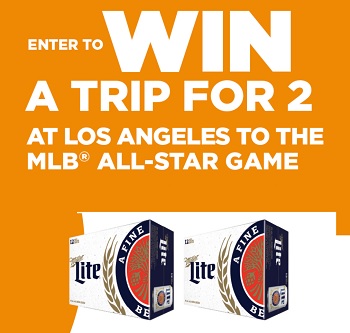 ConcoursCoucheTard.com Miller Lite Win Trip to MLB All-Star Game in Los Angeles
