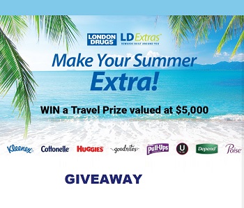 London Drugs & Kimberly Clark Contest LDExtras Make Your Summer Extra Prize Travel Giveaway