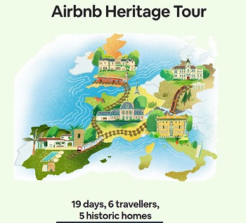 Airbnb ca Contest: Win Airbnb Heritage Tour in Europe, .airbnb.ca/heritagetour