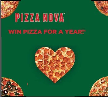 Pizza Nova Contest: Win Free Pizza For A Year Giveaway