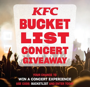 KFC UberEats Contests  Kentucky Fried Chicken #Bucketlist Giveaway