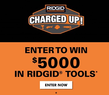 Ridgid Canada Contest  Ridgid Power Tools Charged Up Giveaway at ridgidpowertools.ca/chargedup