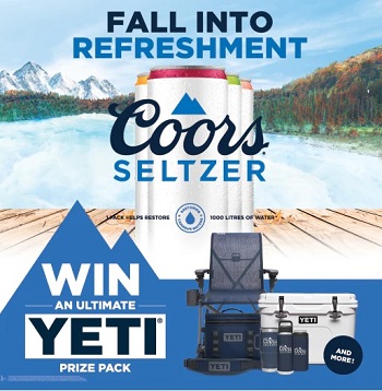 Coors Seltzer yeti Cooler Giveaway at coorsseltzer.ca/Yeti