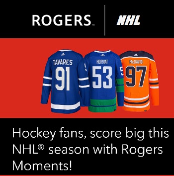 Rogers Fan Zone NHL Contests 2022 NHL Jersey Giveaway at rogersfanzone.com/nhl